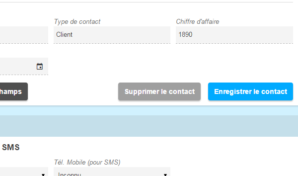 Supprimez manuellement un contact