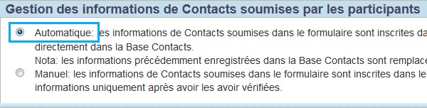 Sélectionnez une gestion Automatique pour vos désabonnements Sélectionnez une gestion Automatique pour vos désabonnements