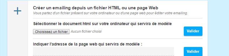 Créez un emailing depuis un fichier HTML ou une page web Créez un emailing depuis un fichier HTML ou une page web
