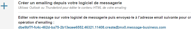 Créez un nouveau Emailing depuis sa messagerie Créez un nouveau Emailing depuis sa messagerie