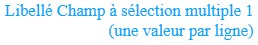 Gérez les styles des libellés des champs à sélection multiples Gérez les styles des libellés des champs à sélection multiples