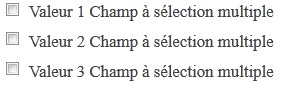 Gérez les valeurs des champs à sélection multiple Gérez les valeurs des champs à sélection multiple