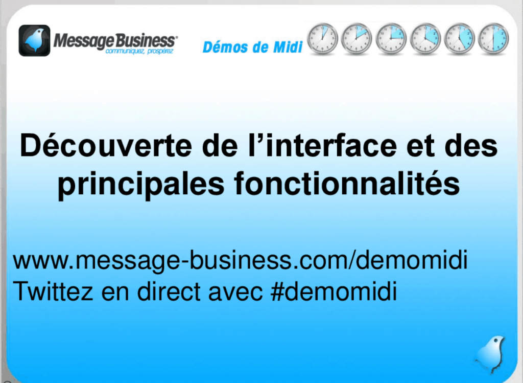 Démo de Midi : découverte de l'interface et des principales fonctionnalités