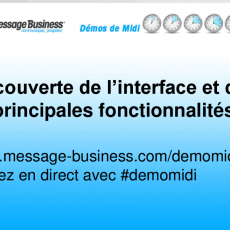 Découverte de l'interface et des principales fonctionnalités