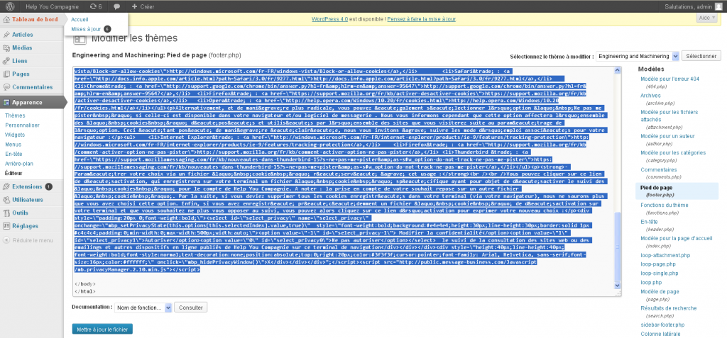 WordPress-script-cookie
