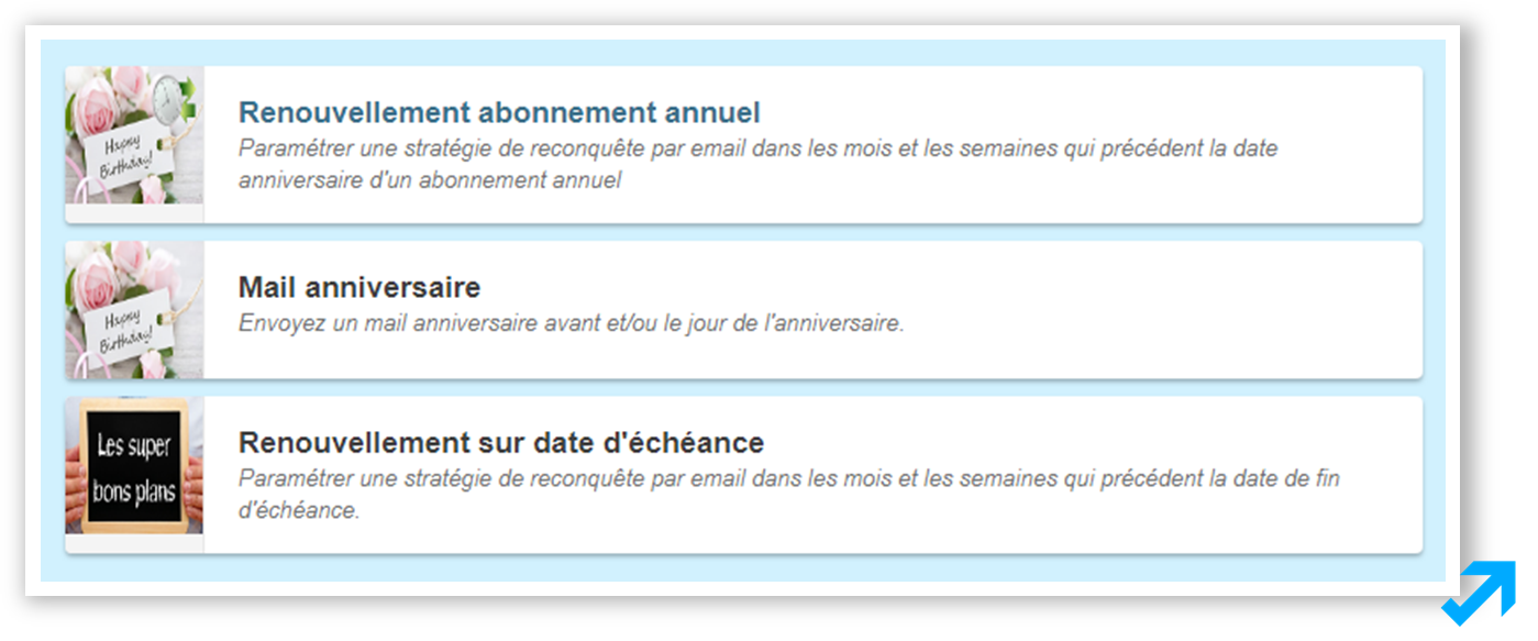 Programme déclencher en fonction de critères via l'application Message Business