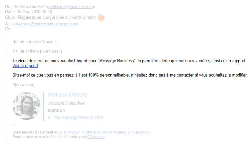 Email Marketin Automation Mention B to B - dashboard